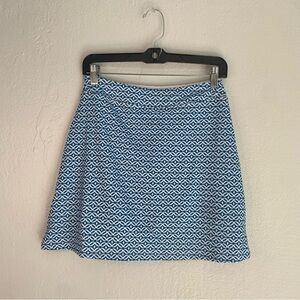 Ekouaer Blue A-Line Mini Skirt for Casual Wear